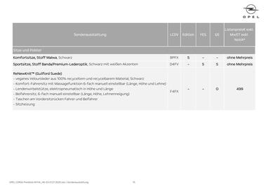 Opel Flugblatt | Corsa Seite 15
