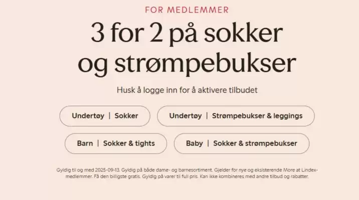 Lindex kundeavis (gyldig til 13-09)