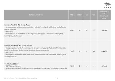 Opel Flugblatt | Astra Seite 12