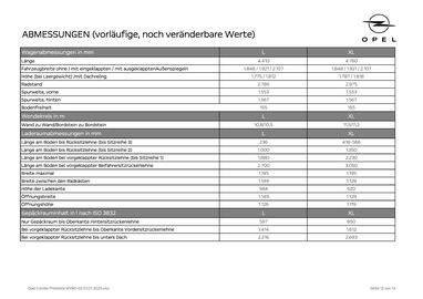 Opel Flugblatt | Combo Electric Seite 12