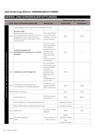 Opel Flugblatt | Combo Cargo Seite 9