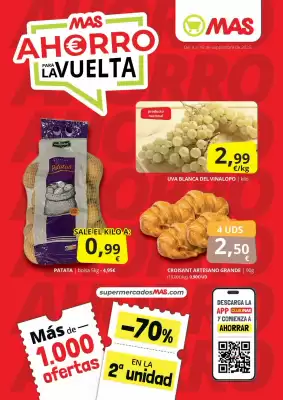 Folleto Supermercados MAS (válido hasta el 18-09)