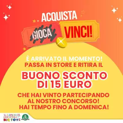 Volantino il Capriccio Giocattoli (valido fino al 21-09)