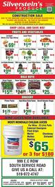 Silverstein's Produce flyer week 37 Page 1