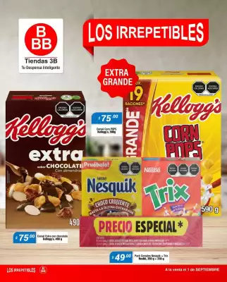 Catálogo Tiendas Tres B (válido hasta 30-09)