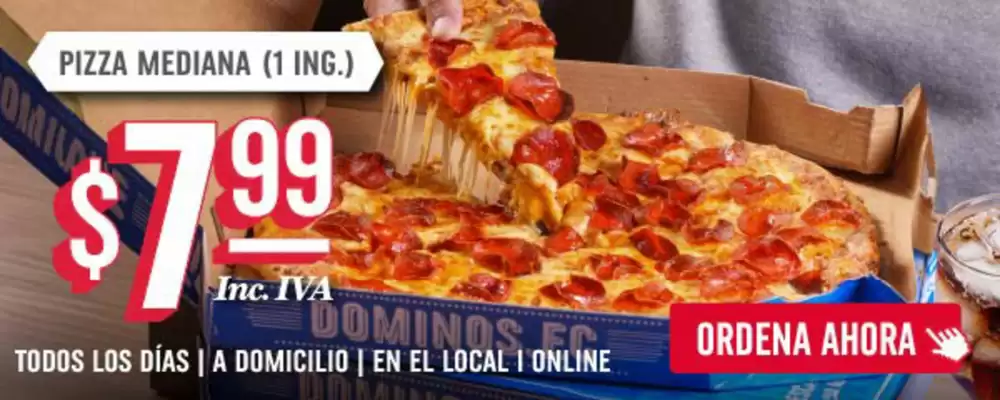 Catálogo Domino's Pizza (válido hasta 28-09)