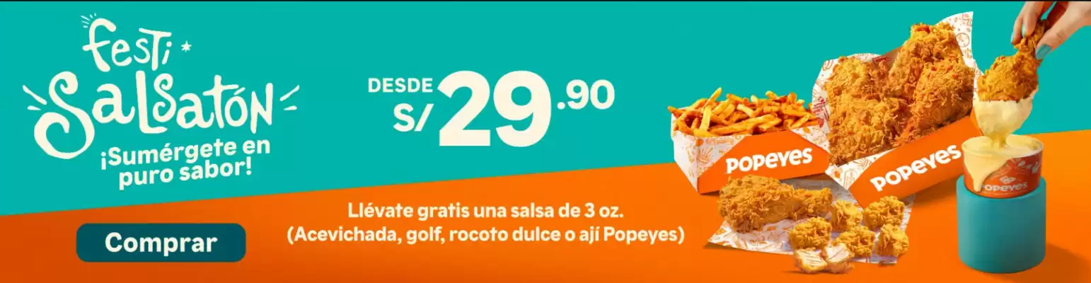 Catálogo Popeyes (válido hasta 29-09)
