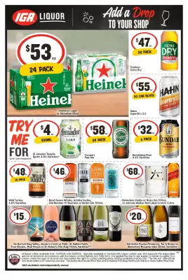 IGA Liquor catalogue (valid until 23-09)
