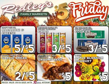 Ridley's Family Markets weekly ad week 37 Page 1