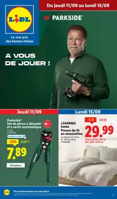 Catalogue Lidl (valable jusqu'au 15-09)