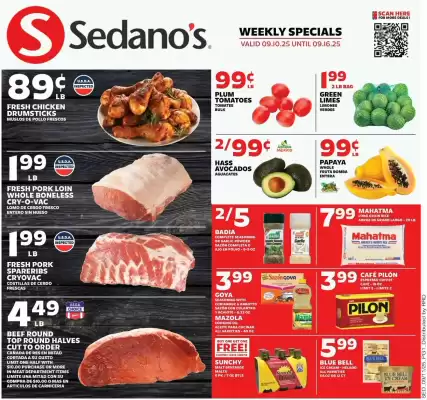 Sedano's weekly ad (valid until 16-09)