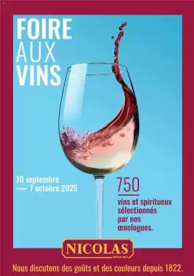Catalogue Nicolas (valable jusqu'au 7-10)