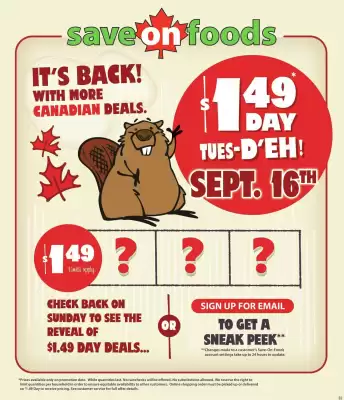 Save on Foods flyer (valid until 18-09)