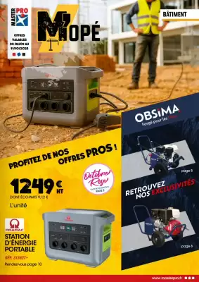 Catalogue Master Pro (valable jusqu'au 11-10)