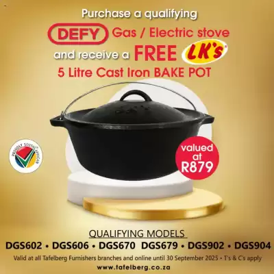 Tafelberg Furnishers catalogue (valid until 30-09)