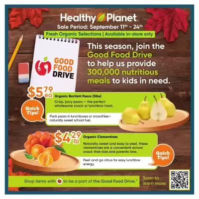 Healthy Planet flyer