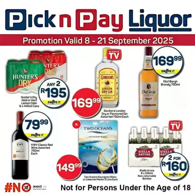 Pick n Pay Liquor catalogue (valid until 21-09)