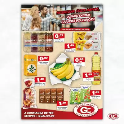 Folheto GidaCarnes Supermercados (válido até 23-09)