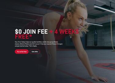 Fitness First catalogue Page 1