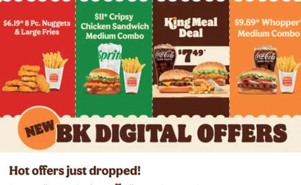 Burger King flyer Page 1