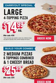 Domino's Pizza flyer Page 2