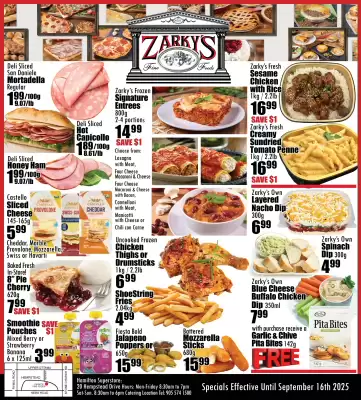 Zarky's flyer (valid until 16-09)