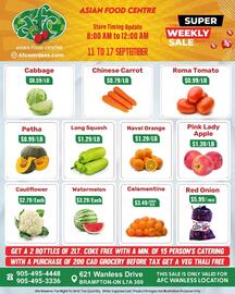 Asian Food Centre flyer week 37 Page 1