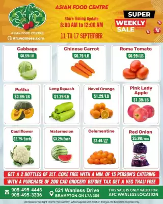Asian Food Centre flyer (valid until 17-09)