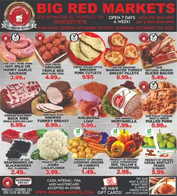 Big Red Markets flyer (valid until 17-09)