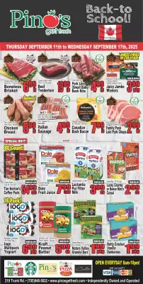 Pino's flyer (valid until 17-09)