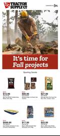 Tractor Supply Company weekly ad week 37 Page 1