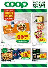 Coop reklamblad vecka 38 Sida 1