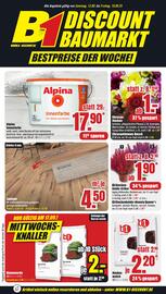 B1 Discount Baumarkt Prospekt woche 37 Seite 1