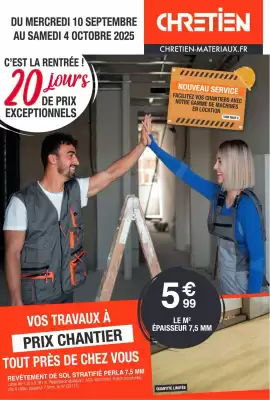 Catalogue Chretien Matériaux (valable jusqu'au 4-10)