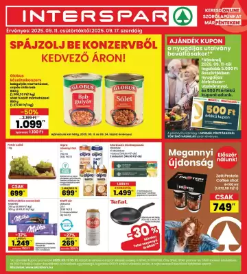 Interspar akciós újság (érvényes eddig: 17-09)