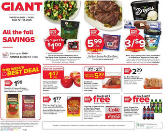GIANT weekly ad week 37 Page 1
