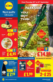 Lidl leaflet week 38 Page 1