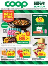 Coop reklamblad vecka 38 Sida 1