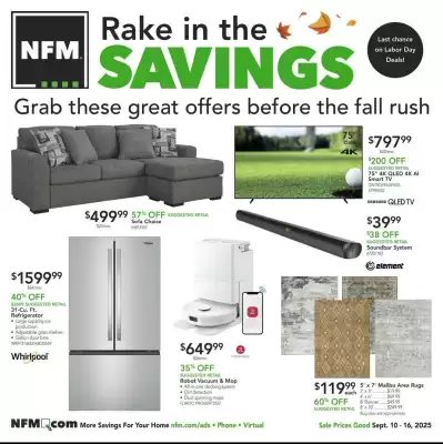 Nebraska Furniture Mart weekly ad (valid until 16-09)