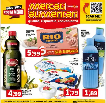 Volantino Mercati Alimentari (valido fino al 24-09)