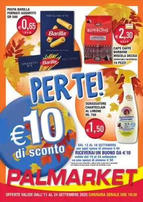 Volantino Palmarket (valido fino al 24-09)