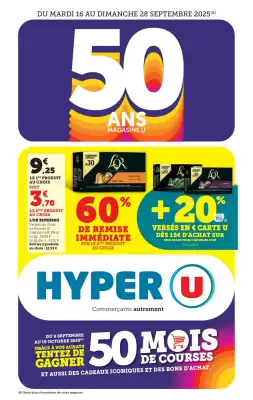 Catalogue Hyper U (valable jusqu'au 28-09)