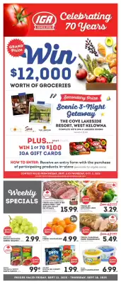 IGA flyer