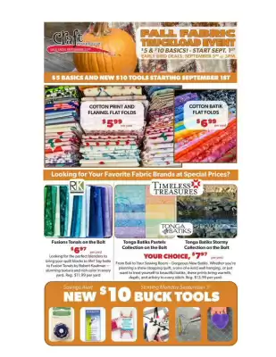 Craft Warehouse weekly ad (valid until 22-09)