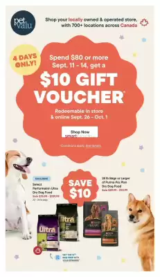 Petvalu flyer (valid until 1-10)
