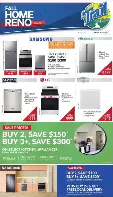 Trail Appliances flyer (valid until 1-10)