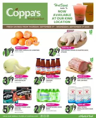 Coppa's Fresh Market flyer (valid until 17-09)