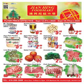 Jian Hing Supermarket flyer week 37 Page 1