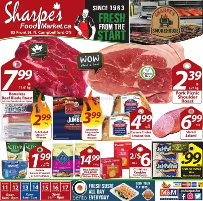 Sharpe's Food Market flyer (valid until 18-09)