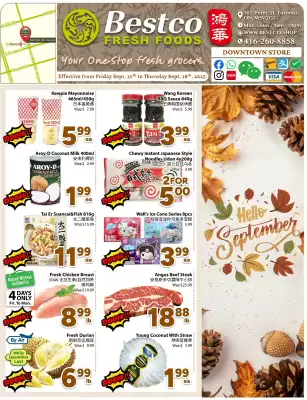 Bestco Food Mart flyer (valid until 18-09)